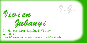 vivien gubanyi business card